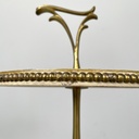 Tavolo da caffè in legno e ottone, 1960 ca.