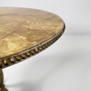 Tavolo da caffè in legno e ottone, 1960 ca.