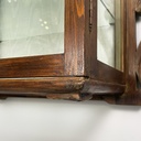Vetrina da parete in legno e vetro, inizio 1900 ca.
