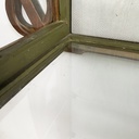 Vetrina da parete in legno e vetro, inizio 1900 ca.