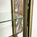 Vetrina da parete in legno e vetro, inizio 1900 ca.