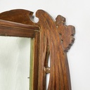 Vetrina da parete in legno e vetro, inizio 1900 ca.