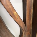 Vetrina da parete in legno e vetro, inizio 1900 ca.