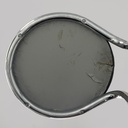 Sgabello in metallo e pelle, 1970 ca.