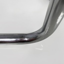 Sgabello in metallo e pelle, 1970 ca.