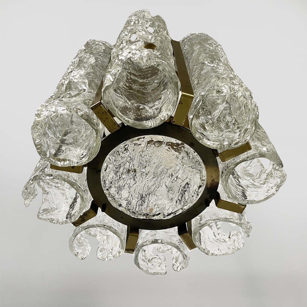 Lampadario di Carlo Nason per Mazzega, 1970 ca.