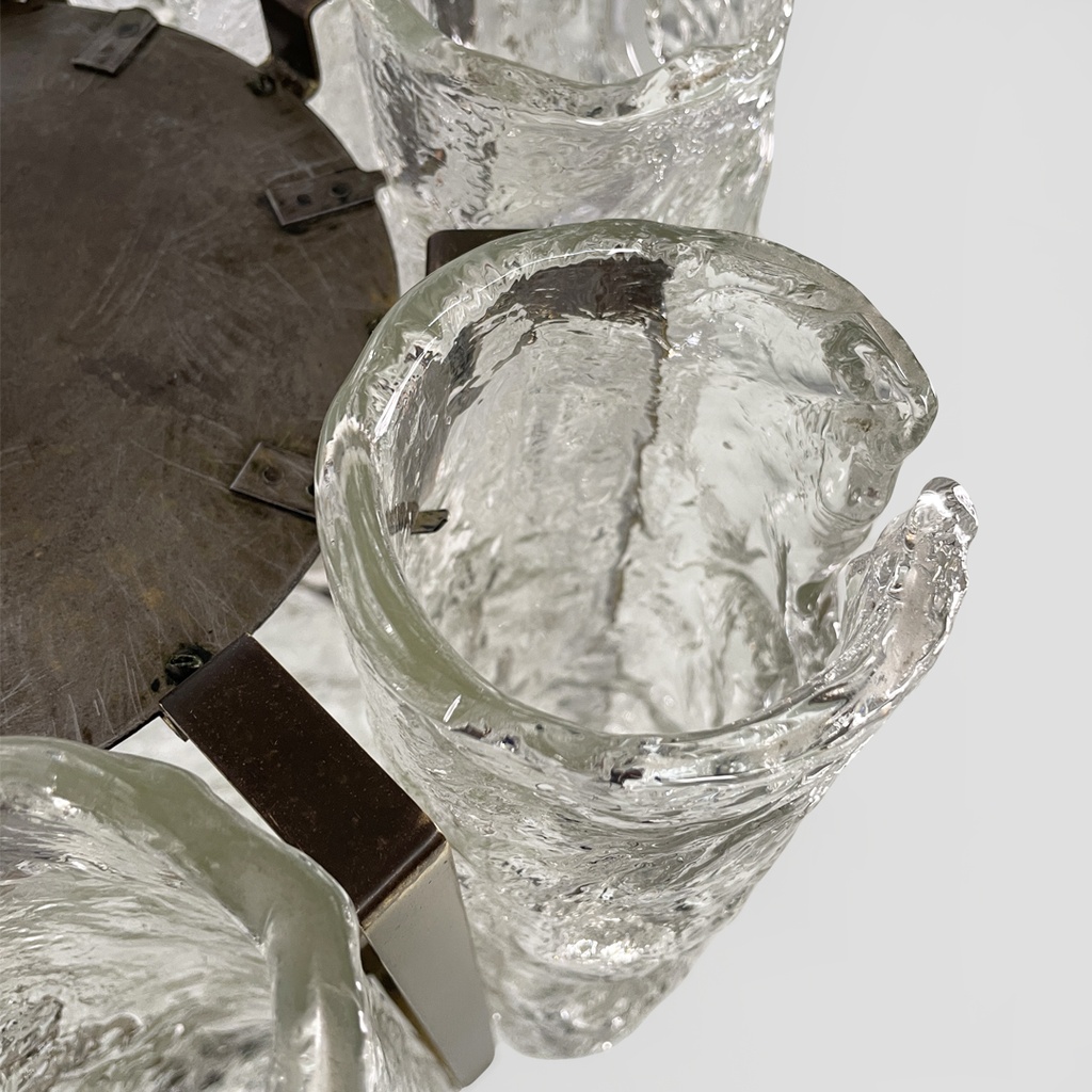 Lampadario di Carlo Nason per Mazzega, 1970 ca.