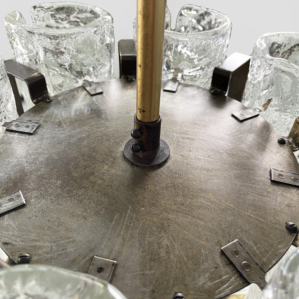 Lampadario di Carlo Nason per Mazzega, 1970 ca.