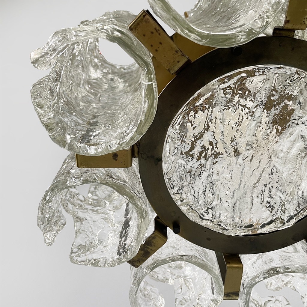 Lampadario di Carlo Nason per Mazzega, 1970 ca.