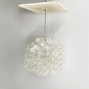 Lampadario pendente in vetro, 1970 ca.