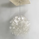 Lampadario pendente in vetro, 1970 ca.