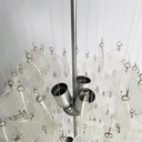 Lampadario pendente in vetro, 1970 ca.