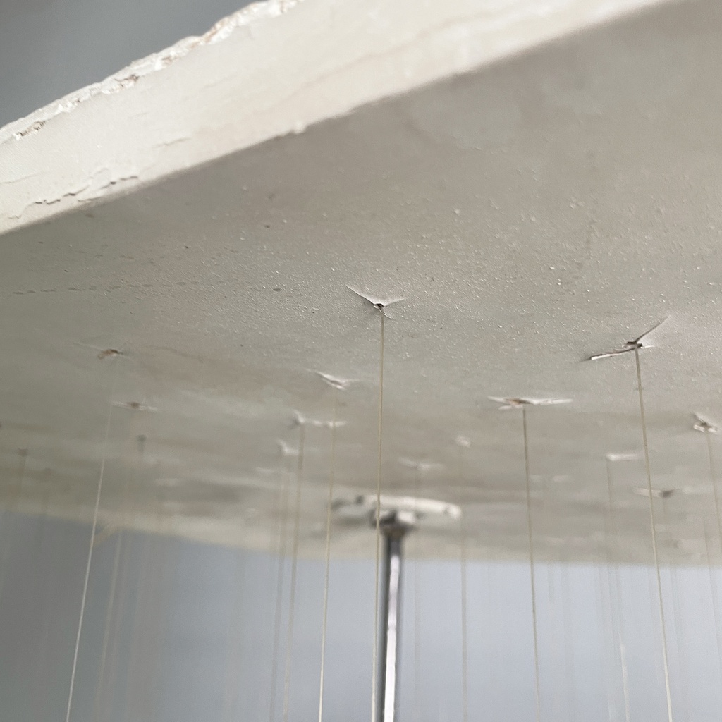 Lampadario pendente in vetro, 1970 ca.