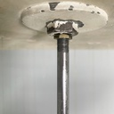 Lampadario pendente in vetro, 1970 ca.