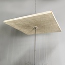 Lampadario pendente in vetro, 1970 ca.