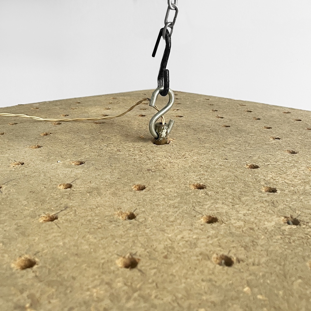 Lampadario pendente in vetro, 1970 ca.