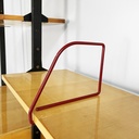 Libreria modulare in legno e metallo nero, 1960 ca.