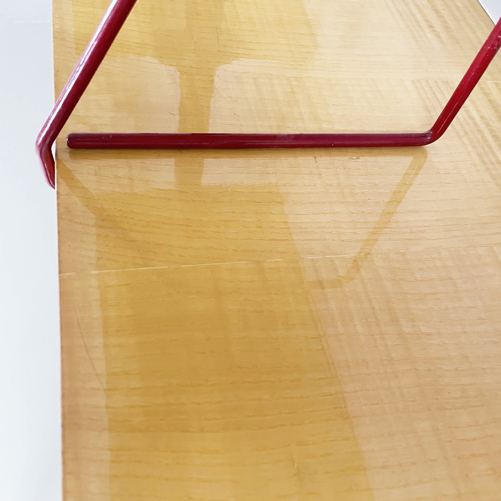 Libreria modulare in legno e metallo nero, 1960 ca.