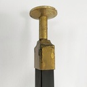 Libreria modulare in legno e metallo nero, 1960 ca.