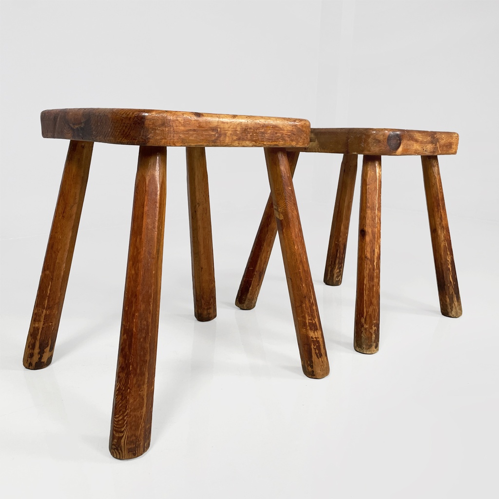 Sgabelli in legno, 1970 ca.