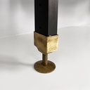 Libreria in legno e metallo nero, 1960 ca.