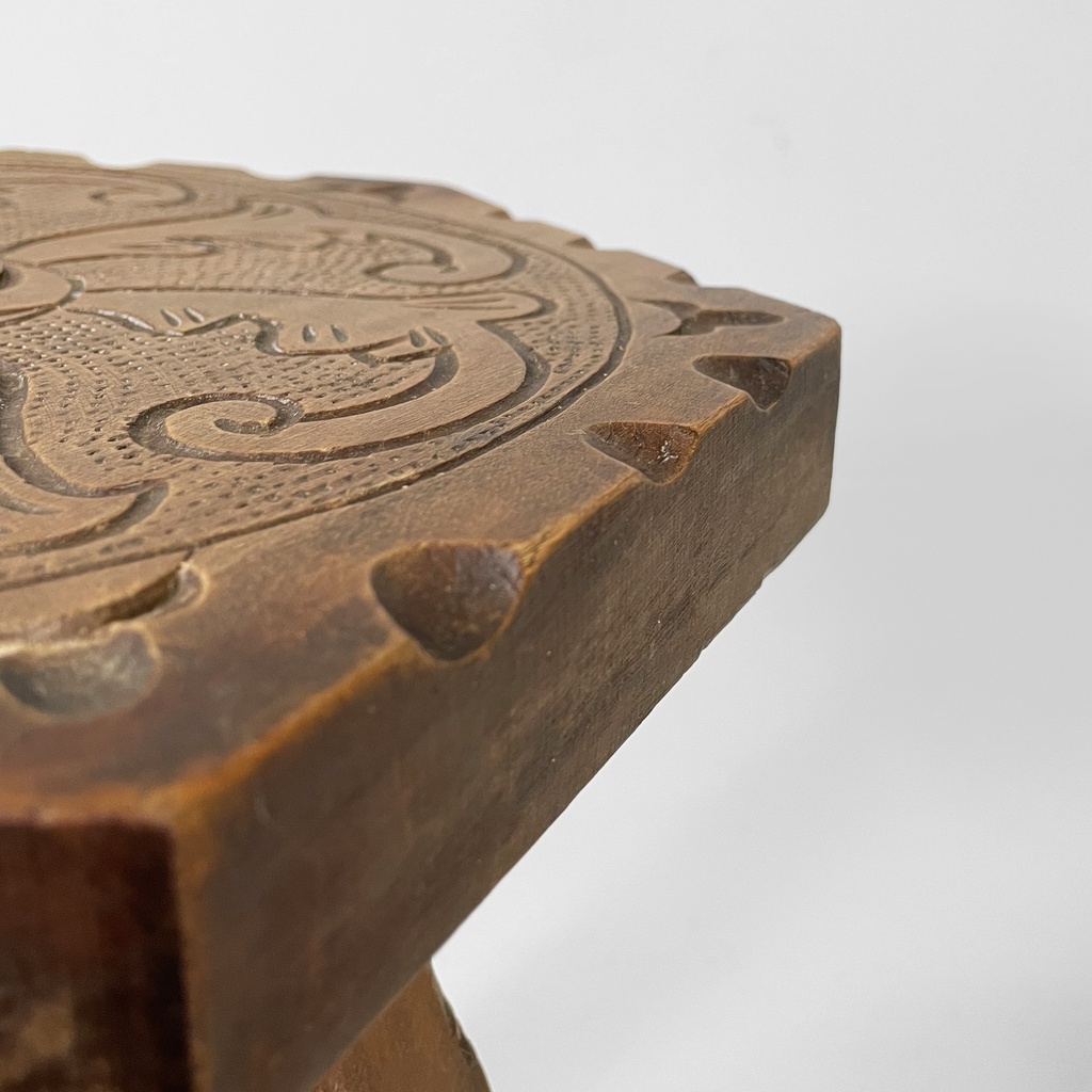 Sgabello in legno, 1970 ca.