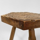 Sgabello in legno, 1970 ca.