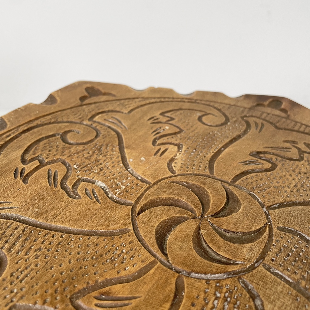 Sgabello in legno, 1970 ca.