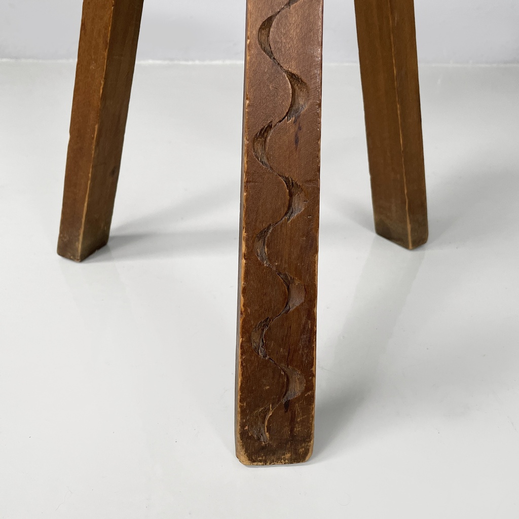 Sgabello in legno, 1970 ca.