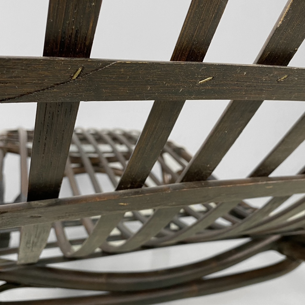 Chaise longue in rattan, 1980 ca. 