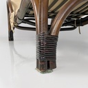 Chaise longue in rattan, 1980 ca. 