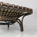 Chaise longue in rattan, 1980 ca. 