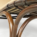 Chaise longue in rattan, 1980 ca. 