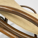 Chaise longue in rattan, 1980 ca. 