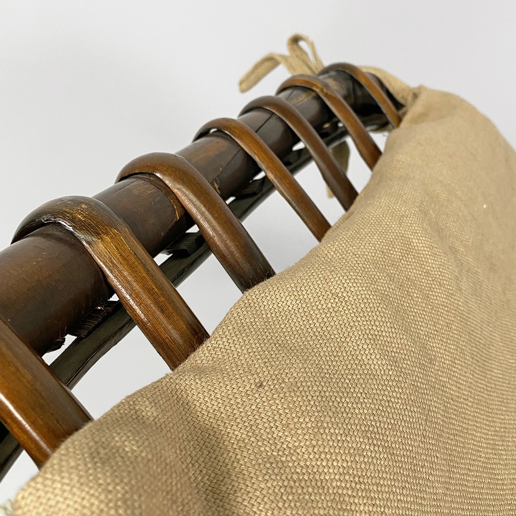 Chaise longue in rattan, 1980 ca. 