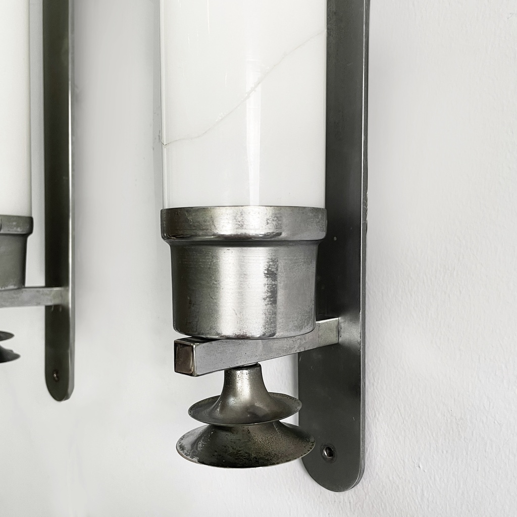 Applique in vetro e metallo, 1930 ca.