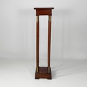 Piedistallo in legno e ottone, metà 1800 ca.