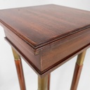 Piedistallo in legno e ottone, metà 1800 ca.