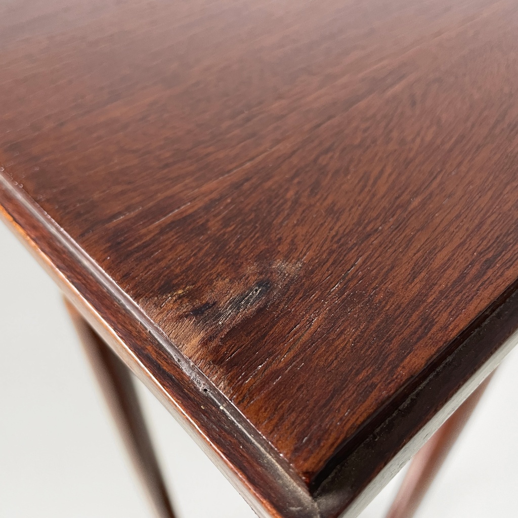 Piedistallo in legno e ottone, metà 1800 ca.