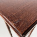 Piedistallo in legno e ottone, metà 1800 ca.