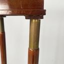 Piedistallo in legno e ottone, metà 1800 ca.