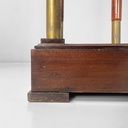 Piedistallo in legno e ottone, metà 1800 ca.