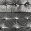 Poltrone in pelle nera e acciaio, 1970 ca.