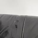 Poltrone in pelle nera e acciaio, 1970 ca.