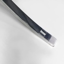 Poltrone in pelle nera e acciaio, 1970 ca.