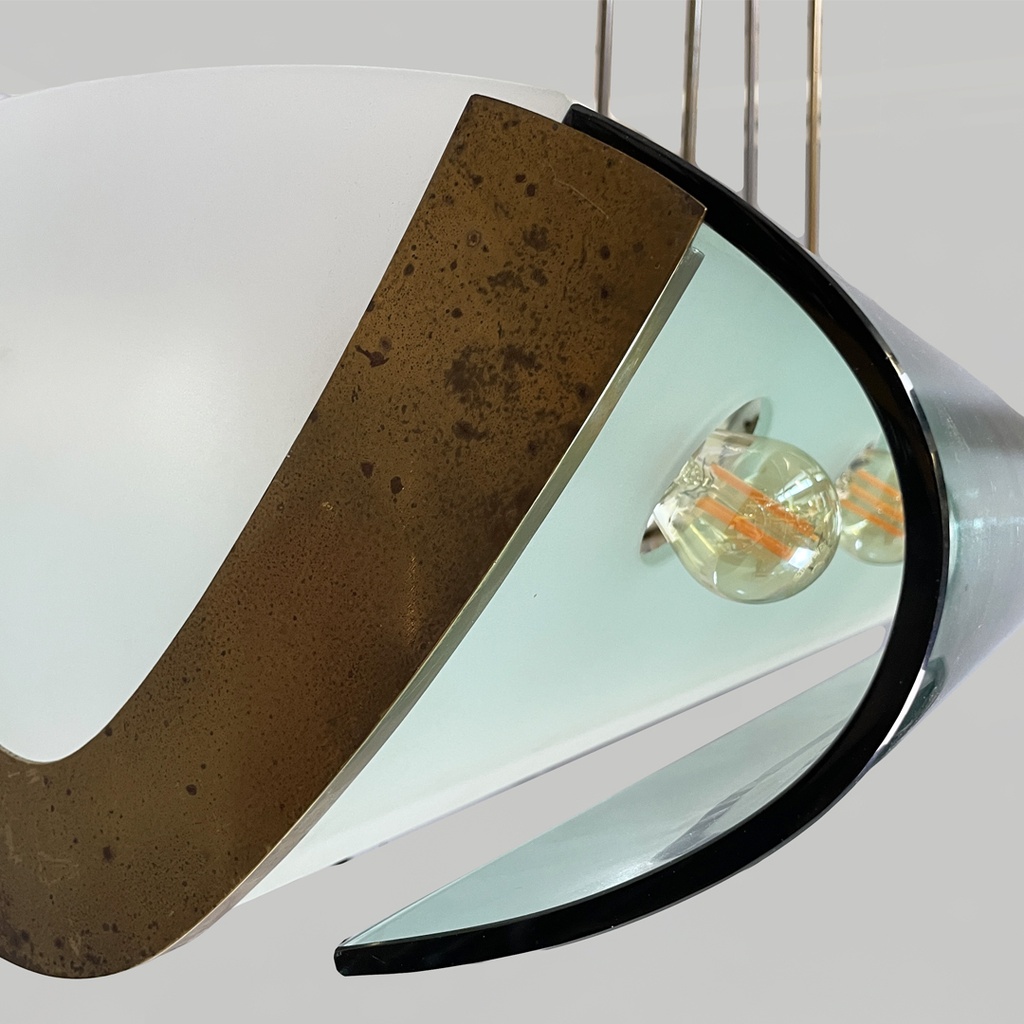 Lampadario 2296 di Max Ingrand per Fontana Arte, 1950 ca.