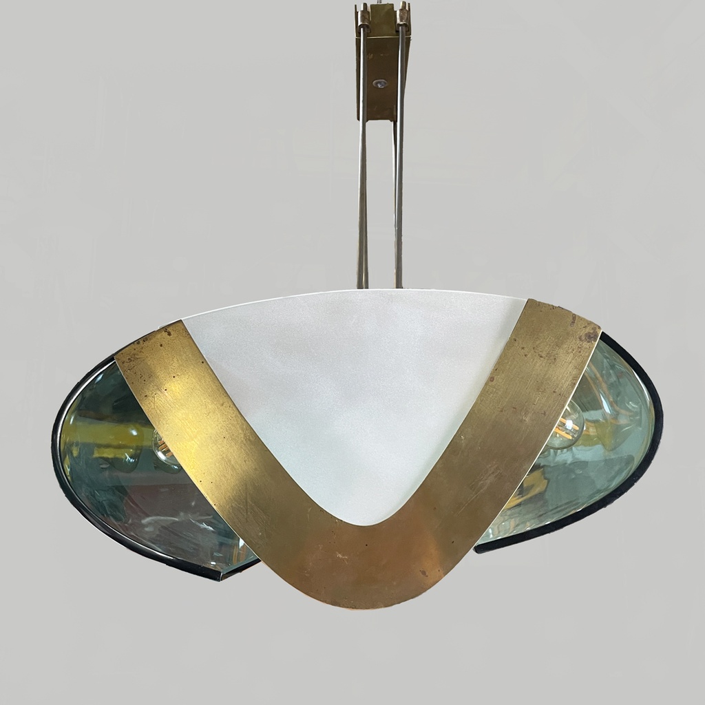 Lampadario 2296 di Max Ingrand per Fontana Arte, 1950 ca.