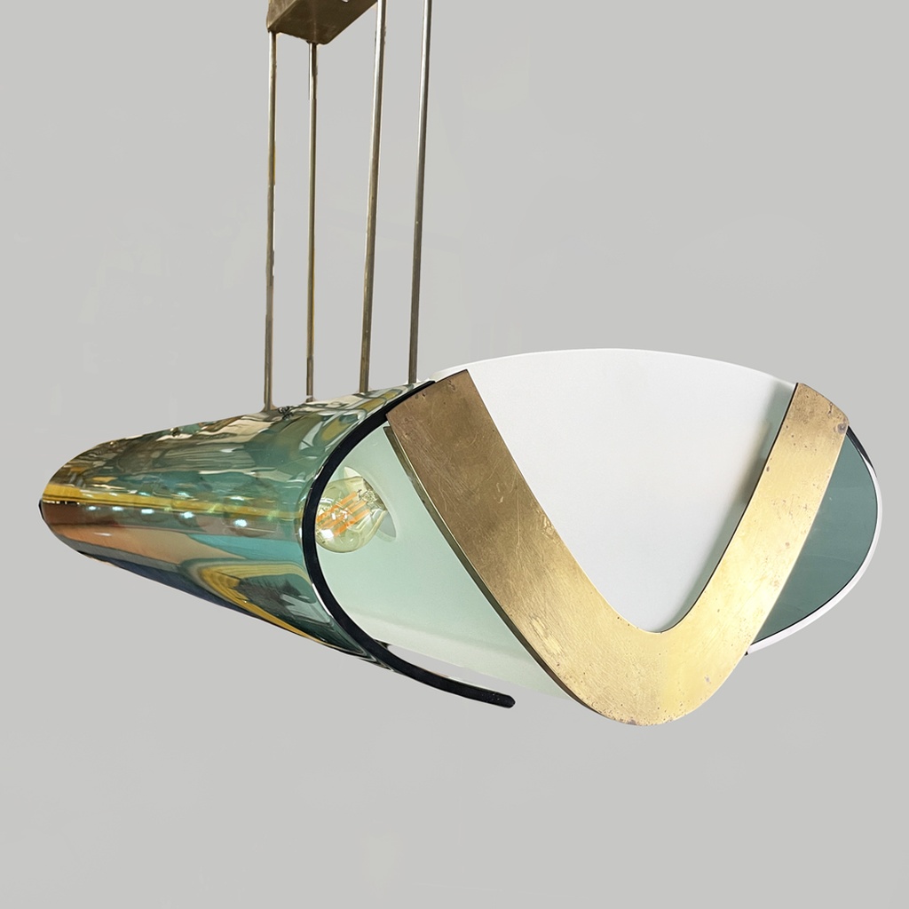 Lampadario 2296 di Max Ingrand per Fontana Arte, 1950 ca.