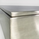 Tavolo da caffè in metallo, 1970 ca.