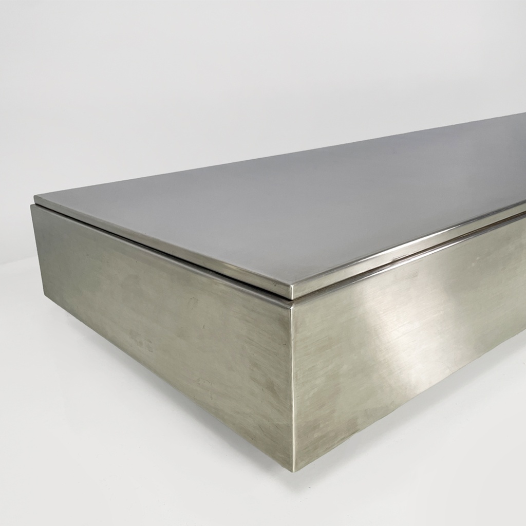 Tavolo da caffè in metallo, 1970 ca.